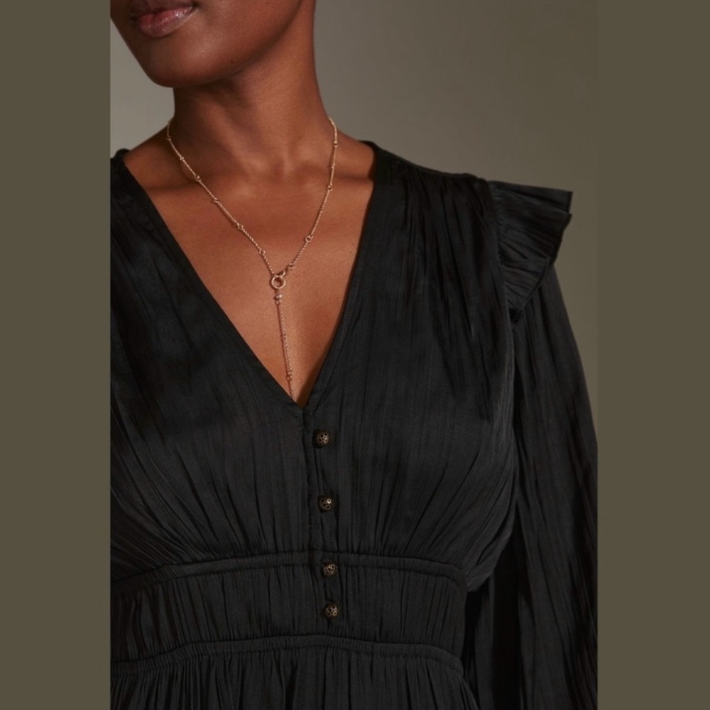 NWT Anthropologie Tiered Ruffled Mini Dress - Picture 10 of 10